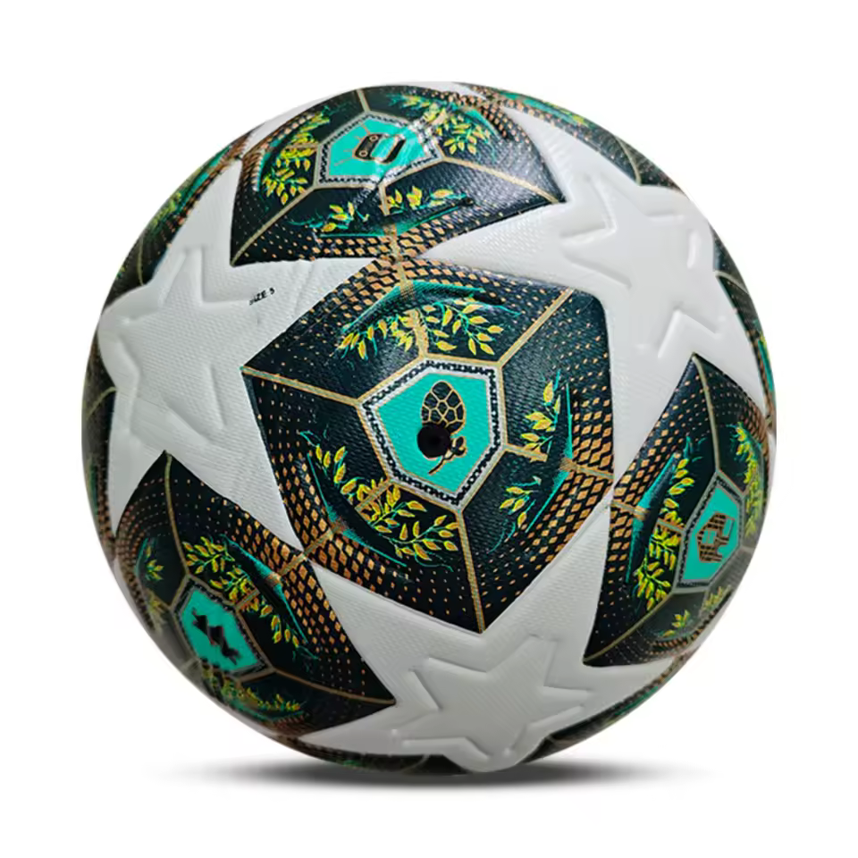 Standard Size 5 Veneer Soccer Training Ball PU Material Sports League Futsal Ball Outdoor Competition Football Training Ball