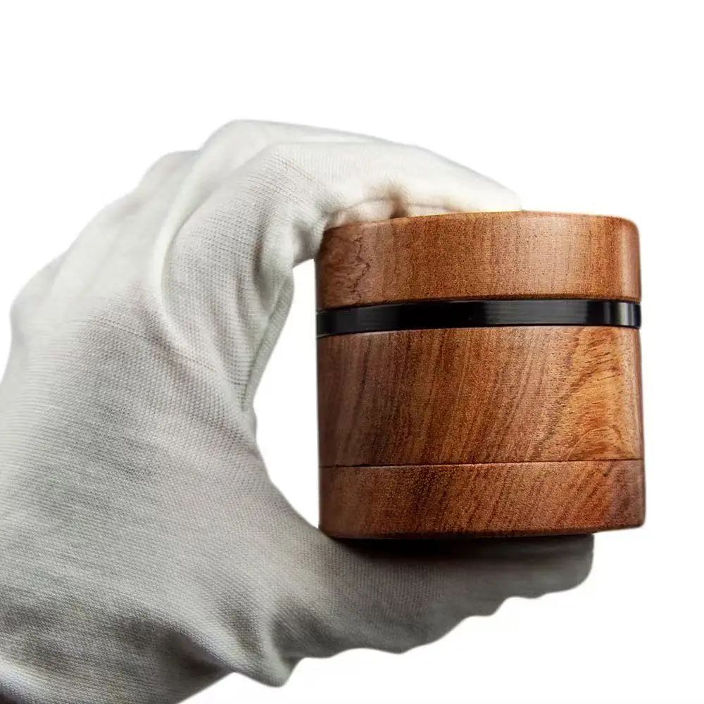 63mm Herbal Tobacco Grinder Smoke Herb 4 layer Walnut head Aluminum alloy Grinders Spice Mill Cigarette Accessories view 6