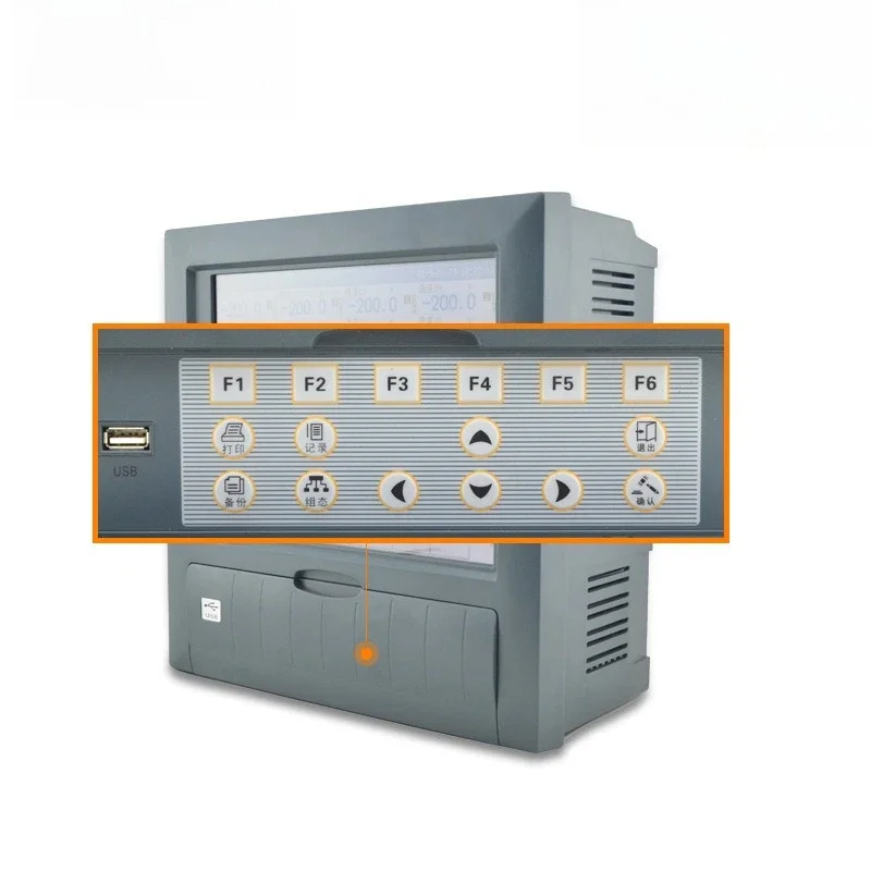 Multi-channel paperless recorder Temperature current Voltage Power Universal output signal Temperature and humidity record