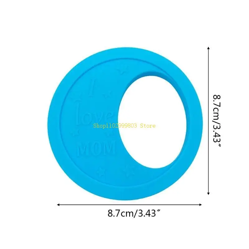 Anneau dentition en forme lune pour bébé, perles en Silicone, sucette molaire, jouet à mâcher, cadeaux douche pour J0MF
