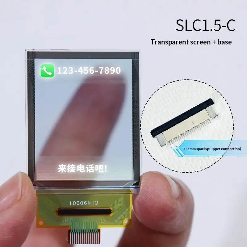 Transparent   1.5 inch v OLED Display Transparent One Point Five Inch PMOLED 128x64 65K Colors SPI For DIY Wearable Projects