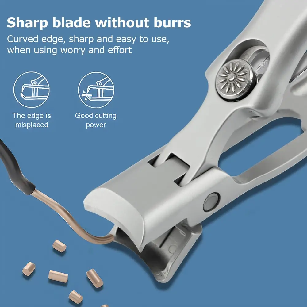 German Nail Clippers,2024 New Ultra Sharp Stainless Steel German Nail Clippers for Men,German Nail Clippers Set with Nail File