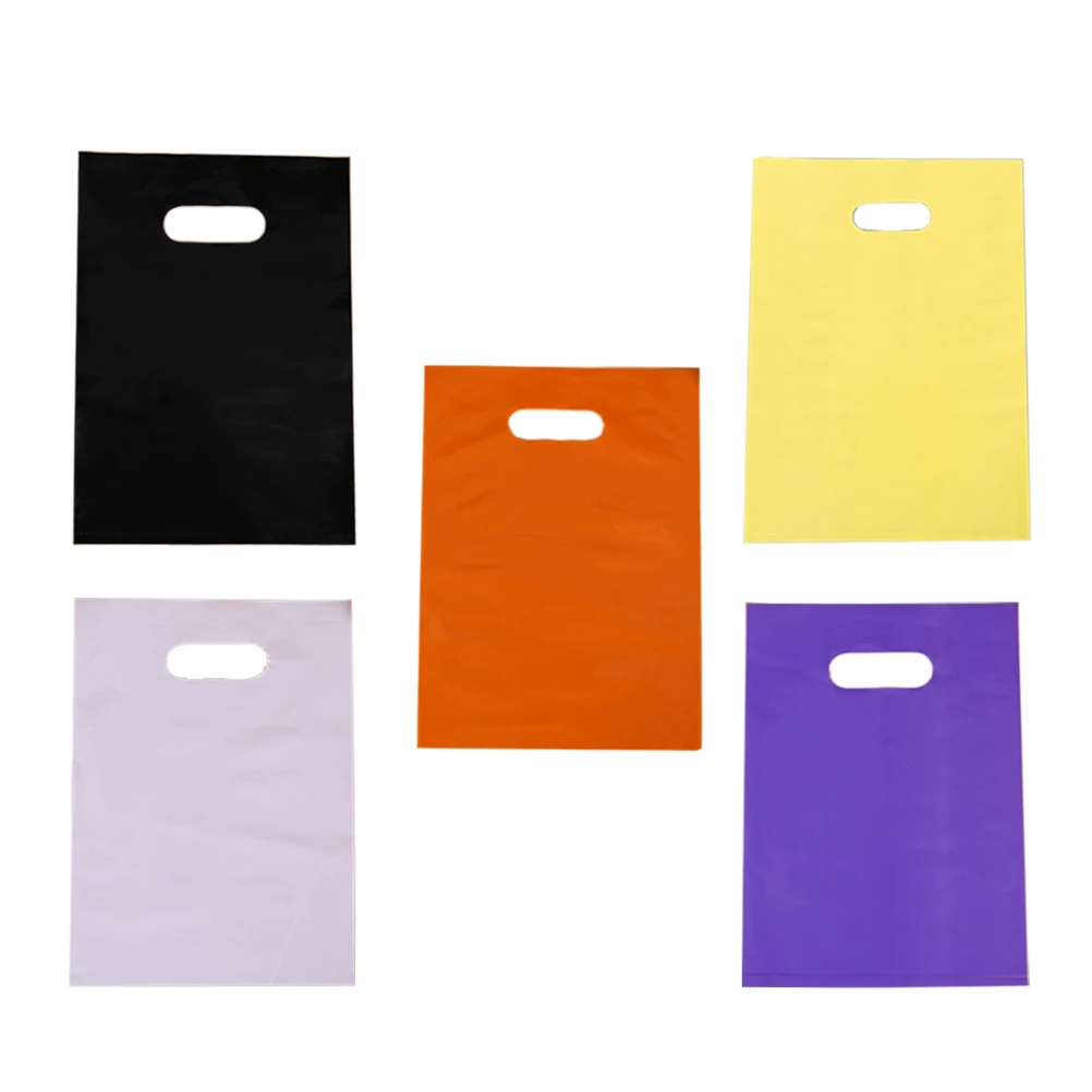 

50 Pcs Colorful Cake Printed Plastic Bags Birthday Party Favor Treat Gift Present Packaging Storage Snack Nuts Bakery Chocolate
