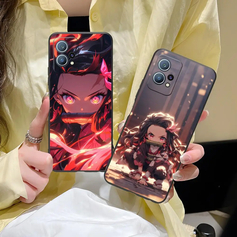 Demon Slayer Anime Nezuko Phone Case for Huawei P60 P50 P40 P30 P20 P10 P9 P8 Pro Lite Plus Colour Protective Cover Smartphone