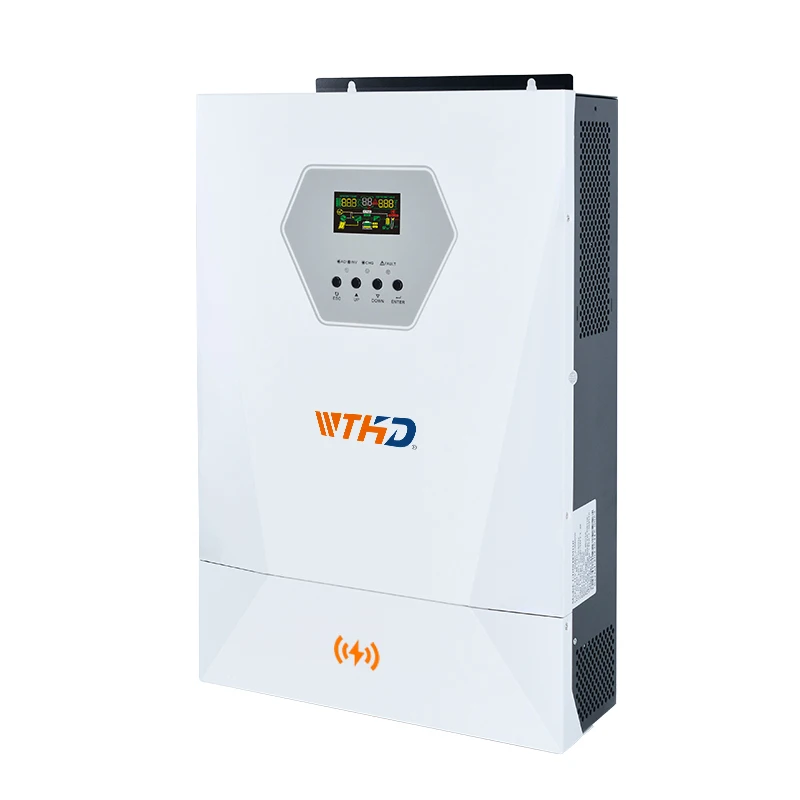 5.5KW مرحلة واحدة 5000 واط 5500 واط 48 فولت العاكس للطاقة الشمسية 5000 واط 5KW التيار المتناوب الناتج موجة جيبية نقية خارج الشبكة الهجين العاكس للطاقة الشمسية