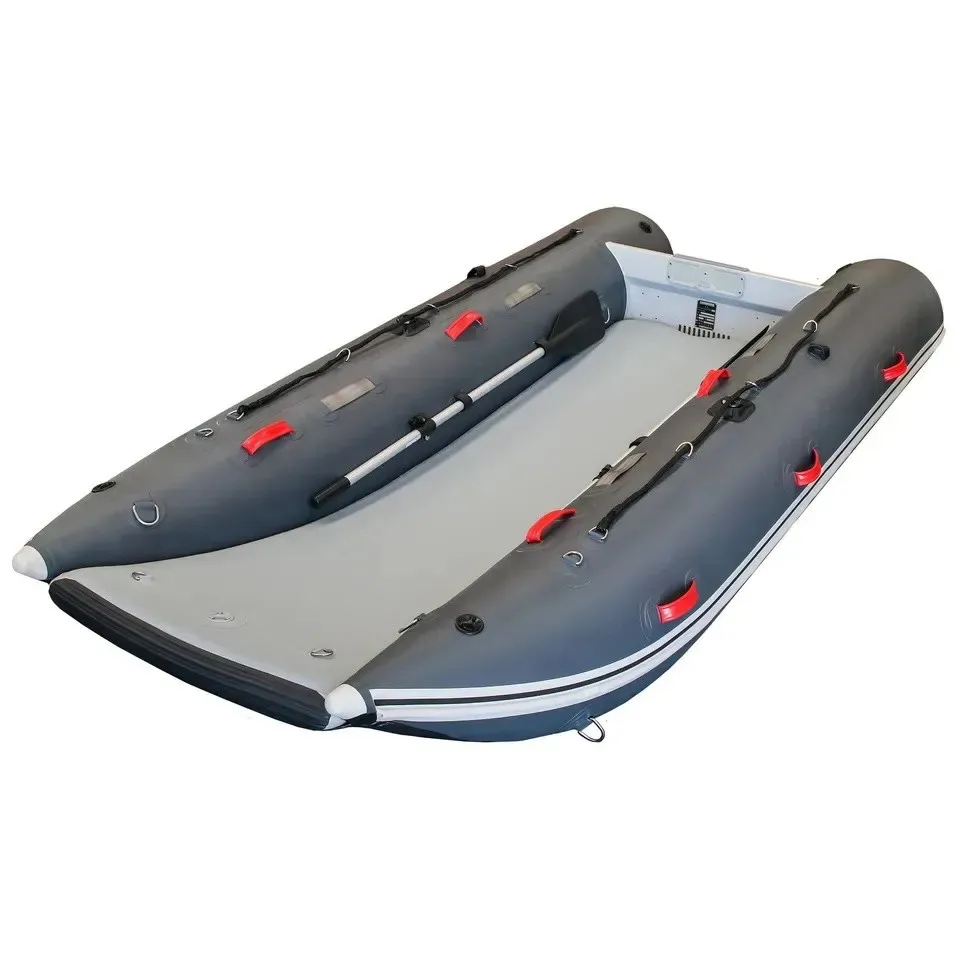 

CE High Quality PVC 13ft Inflatable High Speed Catamaran Fishing Boat Fast Cat for Fishing
