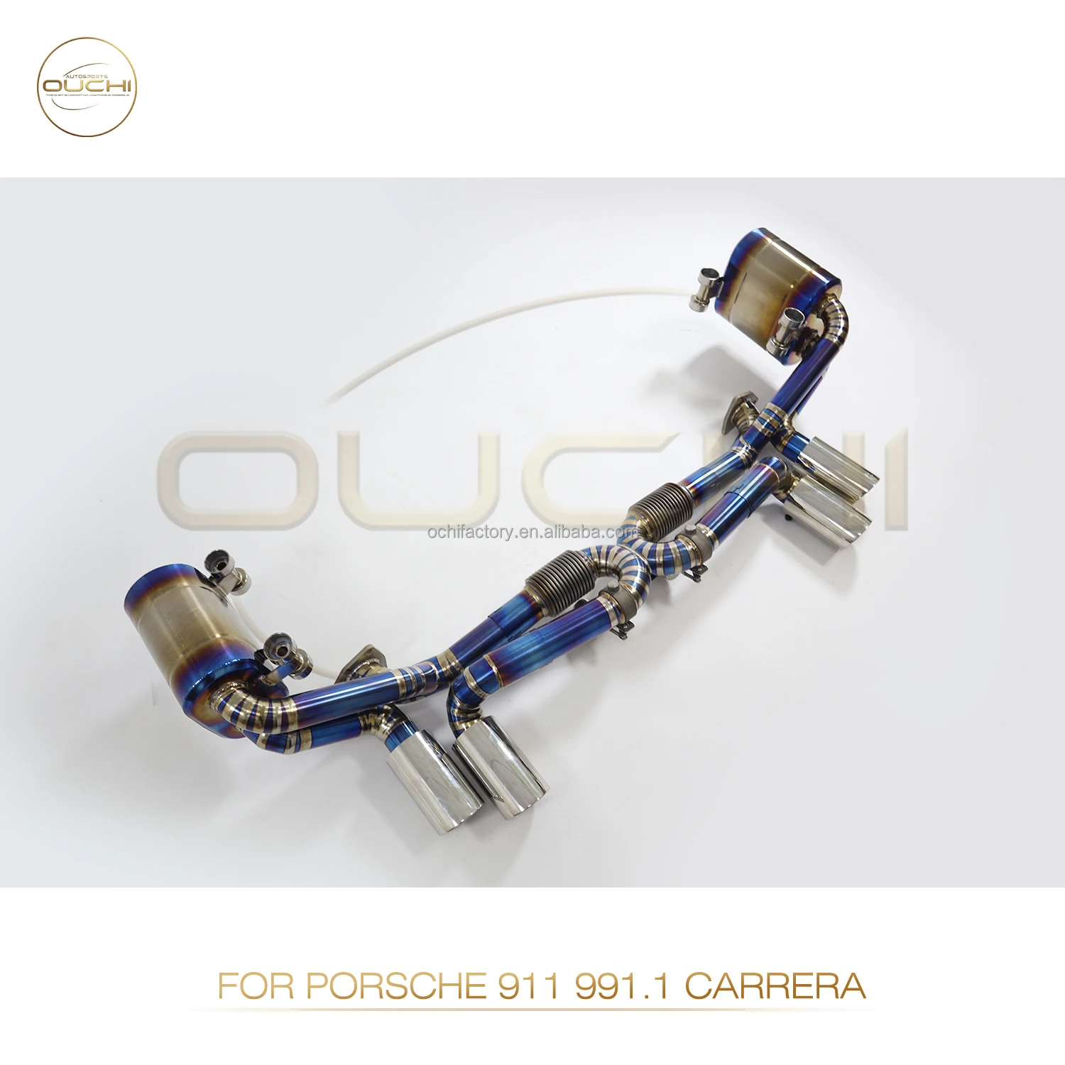 OUCHI New Style Car Accessories Titanium Alloy Exohuast Catback for Porsche 2012-2015 911 991.1 Carrera 3.8L Exhaust Valve Pipe