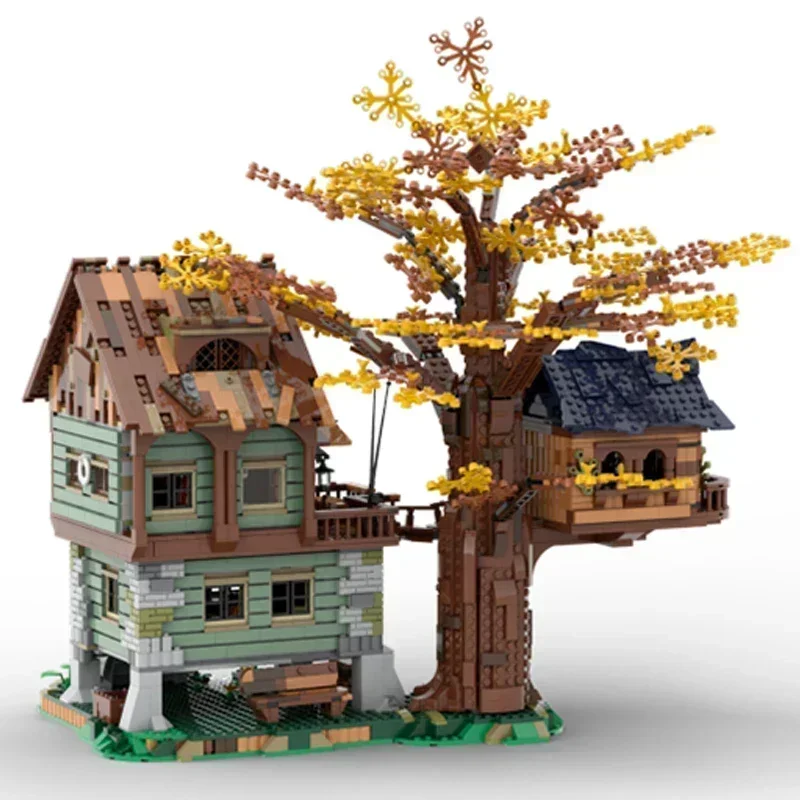 Street View รุ่น Moc อาคารอิฐ Lonely Fishing Cabin 21318 เทคโนโลยี Modular Blocks ของขวัญของเล่นคริสต์มาส DIY ชุดประกอบ