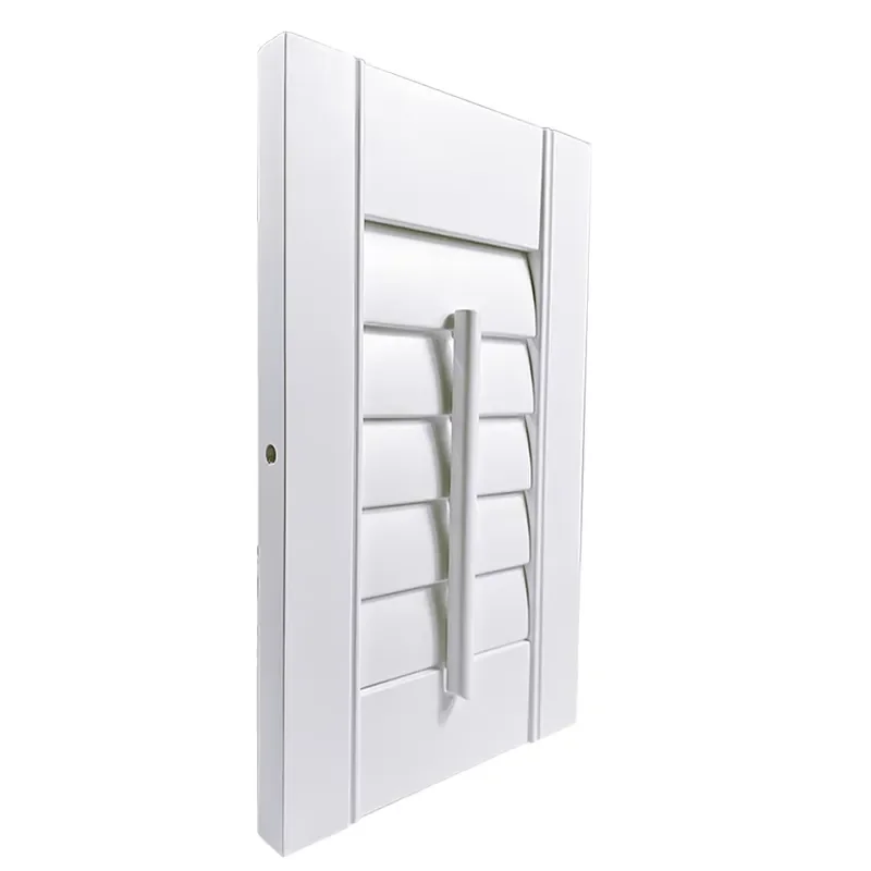Fortune Best Price Custom Horizontal Wood White Plantation Shutters PVC Plastic Plain for Window Blinds Shades