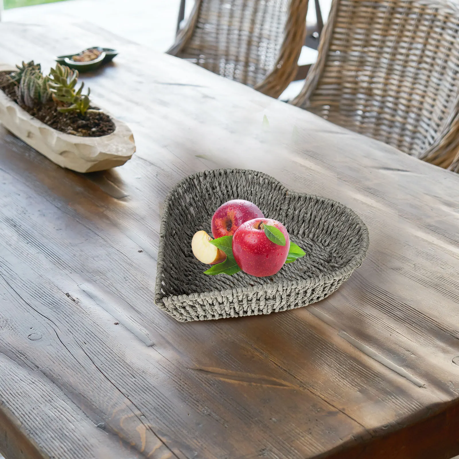 

Heart Shape Tray Fruit Basket For Kitchen Home Storage Snack Bread Dried Fruit Container Desktop Sundries Holder Food Plate