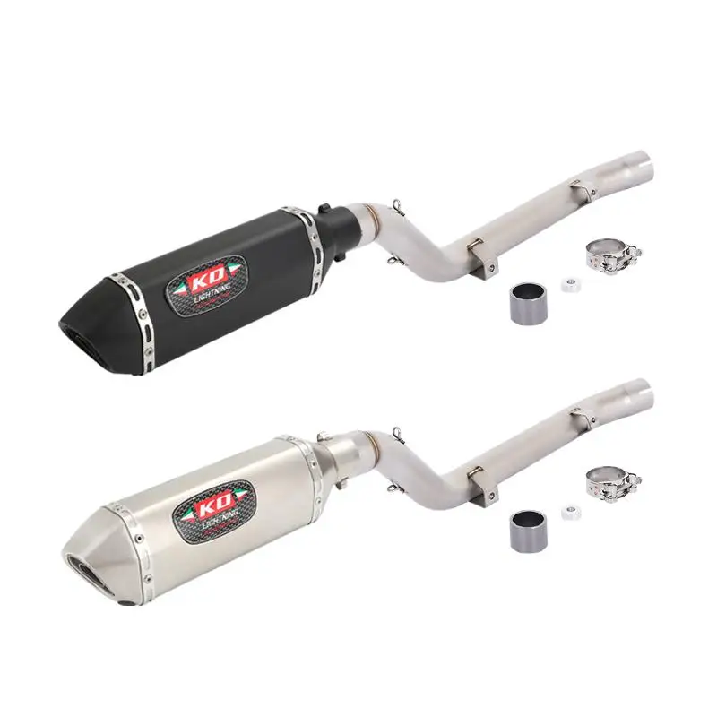 

For SUZUKI DRZ 400S 400SM 400E 2000-2024 Motorcycle Exhaust System Mid Link Pipe Muffler Tip Stainless Steel Removable DB Killer