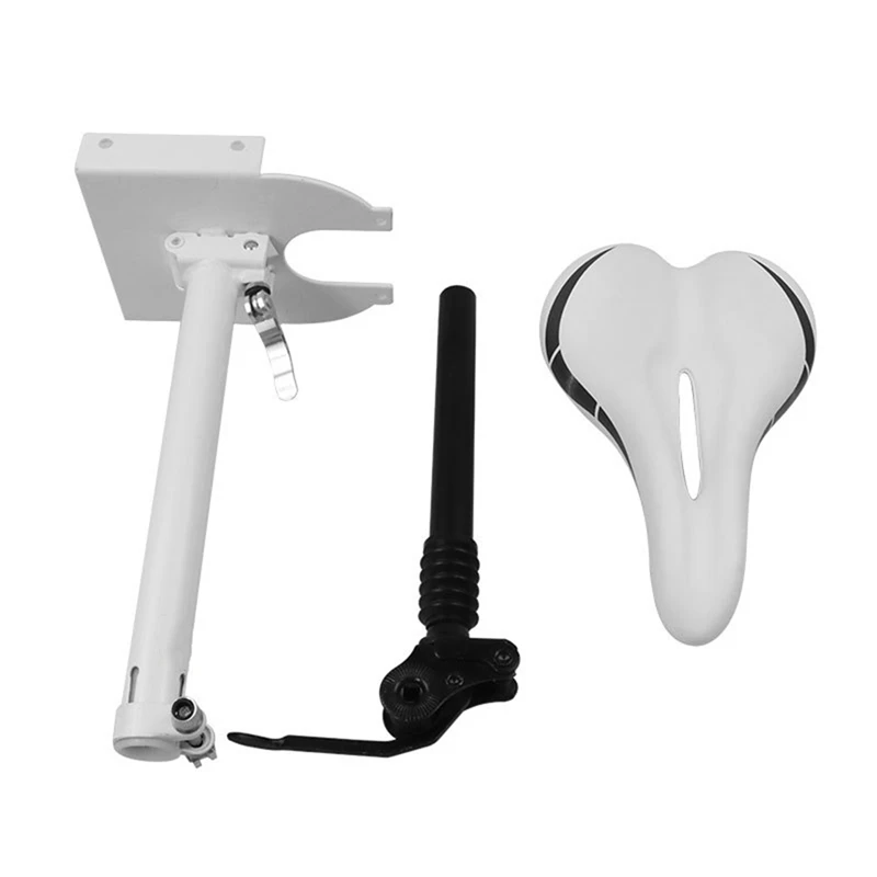 

Electric Scooter Seat Adjustable Saddle Set Shockproof Bike Seat Cushion Can Be Raised Lowered For Xiaomi M365/Pro Parts White