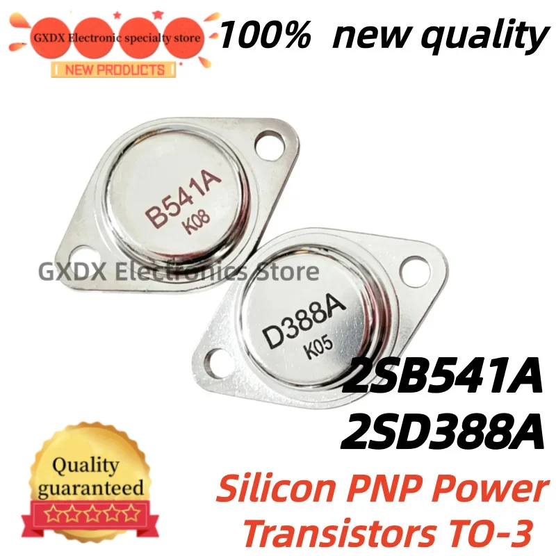 1 piece-1 pair 100% new quality 2SD388A 2SB541A 2SD388 TO3 2SB541 D388A B541A D388 B541 Silicon PNP Power Transistors TO-3