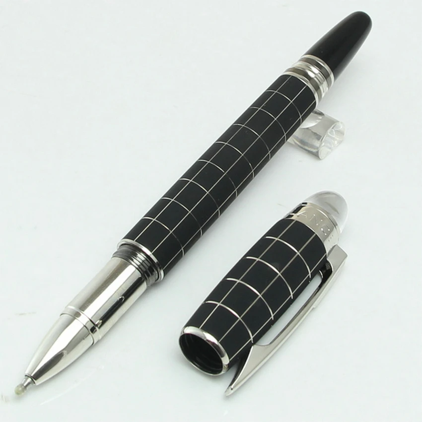 High Quality Luxury Monte Mb Midnight Black Resin Ballpoint Pen Blance Best Rollerball Fountain Pens with Number Office Gift Set