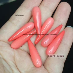 Wholesale 2pcs , 8x30mm Shell Pearl Half Drilled Water Drop Beads ,For Jewelry making, can mixed wholesale!