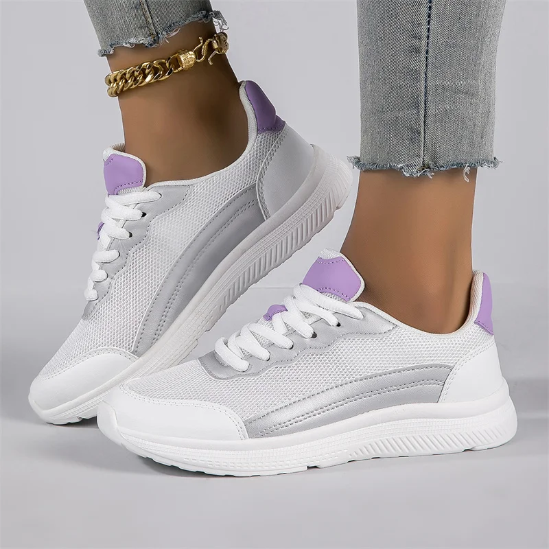 

Autumn Lightweight Outdoor Womens Sports Shoes Foot Protection and Support Balance Running Shoes Simple Daily Walking Shoes