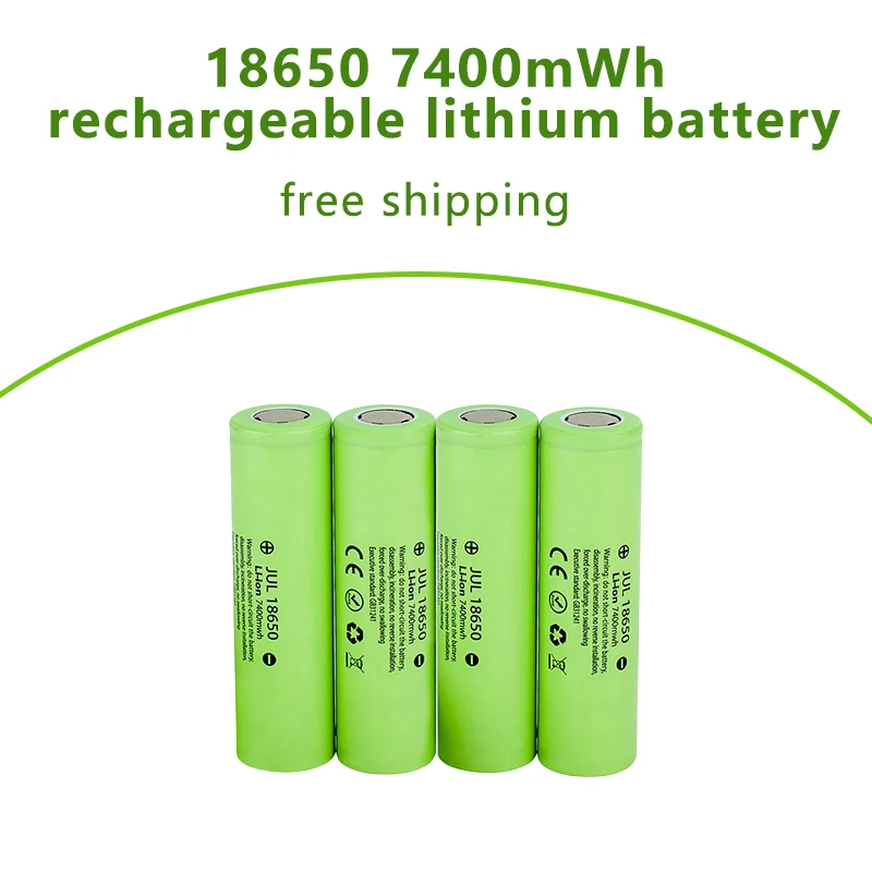 High Quality 18650 lithium battery 3.7V rechargeable battery 2000mah Household Batteries