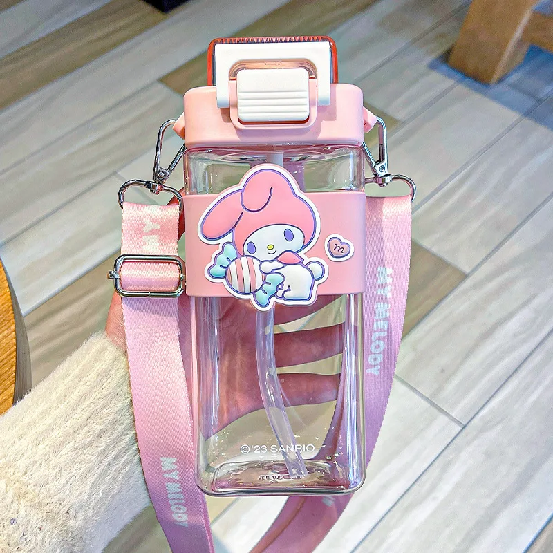 

Kuromi Girl Cup Girls Straw Cup Student Large Capacity Cute Portable Plastic Water Cup Hot Sell Anime Portable