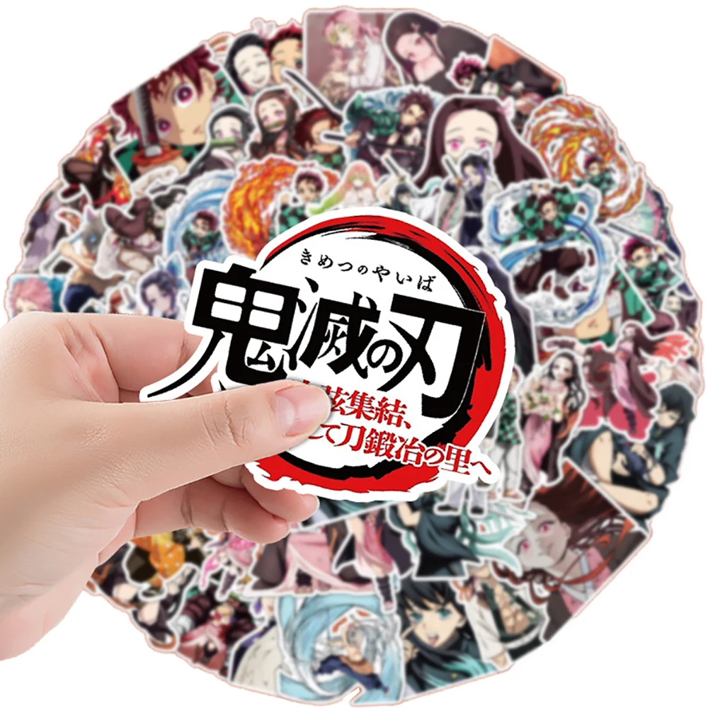 10/30/50PCS Cartoon Anime Demon Slayer Graffiti Stickers Toys DIY Phone Scrapbook Laptop Luggage Skateboard Cute Decals For Kids