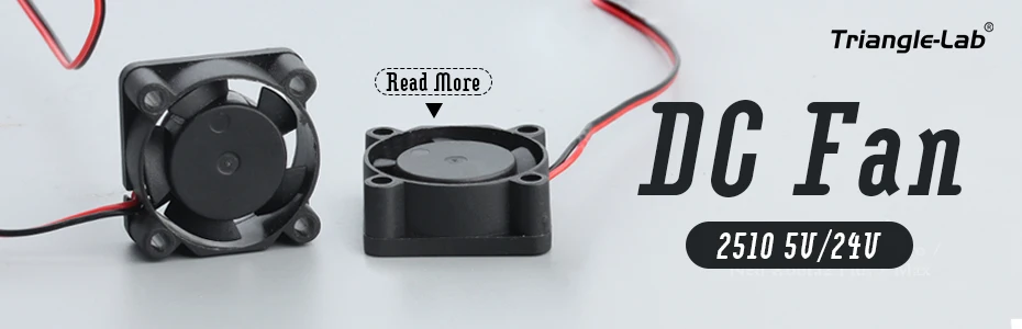 Trianglelab ® Neuer Geräuschloser DC2510 Lüfter 2,5CM 25*25*10MM Projektionslampe Laser 5V24V Kühllüfter für Hotend Extruder 3D-Drucker – Detail 1