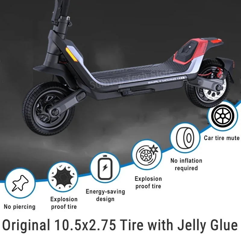 For Segway Ninebot P100S P100SE P65 P65E Electric Scooter 10.5*2.75 Front Rear Vacuum Tubeless Tyre Wheel Tire Original Parts