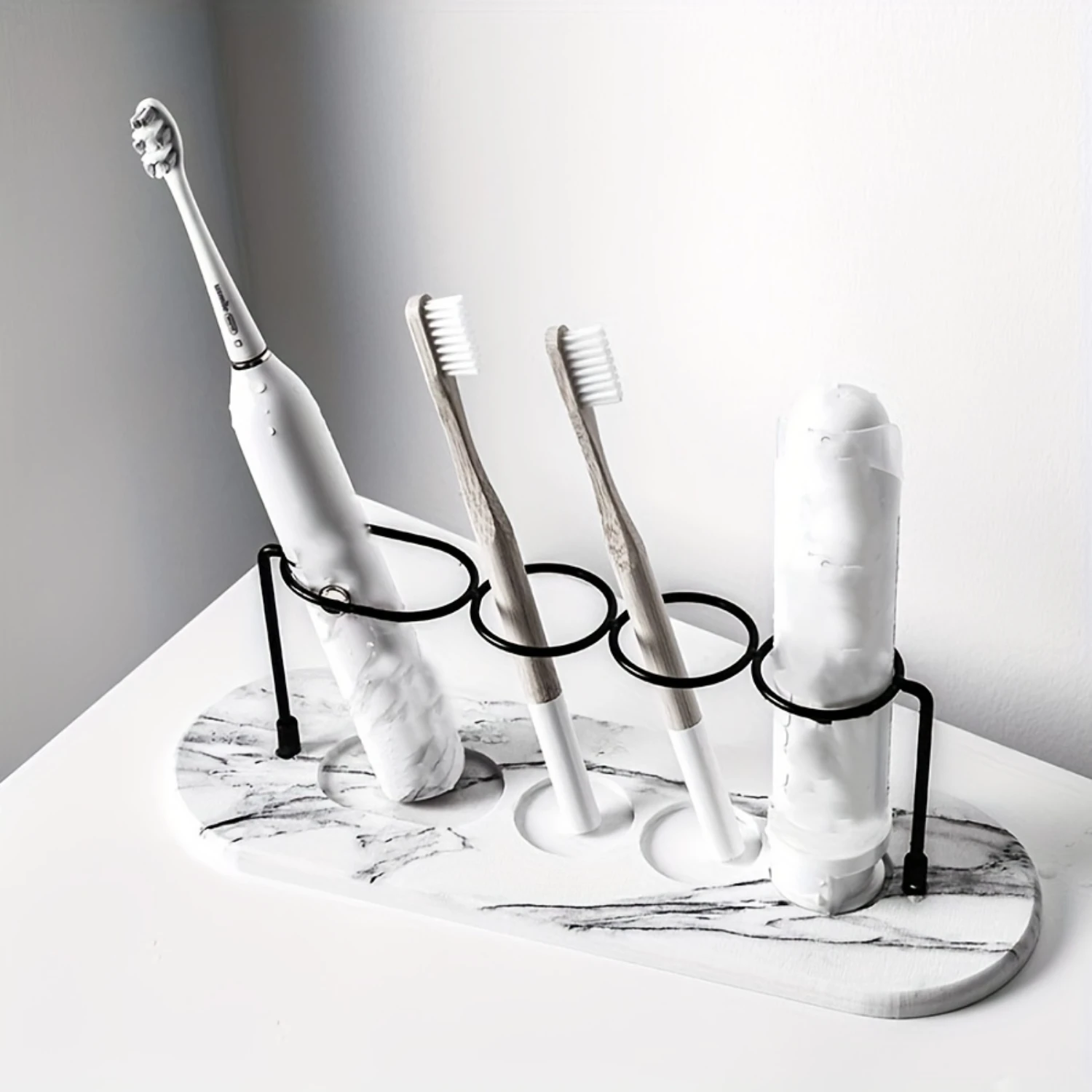 

"Eco-Smart" Eco-Friendly Diatomaceous Earth Toothbrush Holder - Freestanding, No Power Needed