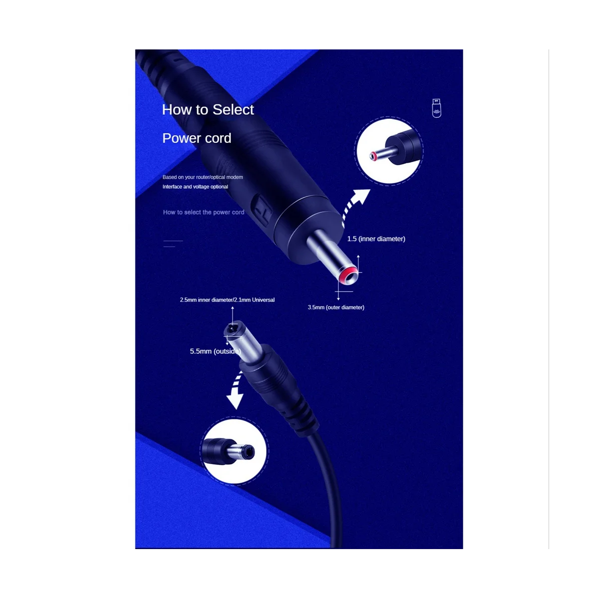 USB Boost Converter USB Step-Up Converter Cable DC 5V To 9V 12V 3.5X1.35Mm Connecter for Power Converter,1 Support 1