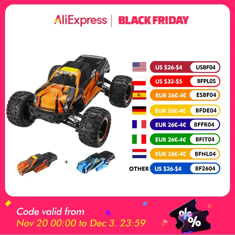 

HBX 16889A Pro 1/16 2.4G 4WD Brushless High Speed RC Car Vehicle Models Full Propotional Two Three Battery