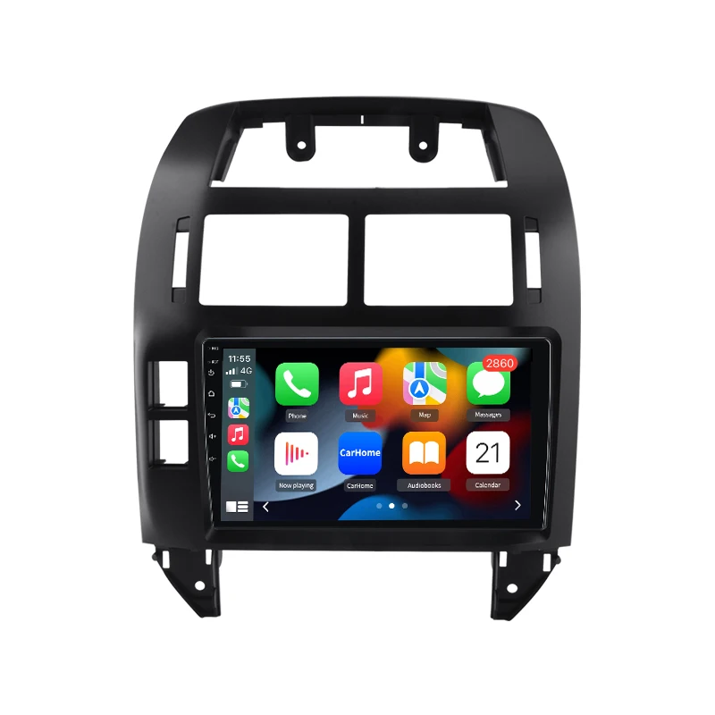 Junsun AI Voice Wireless CarPlay Android Auto Radio voor Volkswagen Polo Mk4 IV 2001-2011 Auto Multimedia Speler BT FM GPS Navigatie 2din DSP Head Unit autoradio - afbeelding 2
