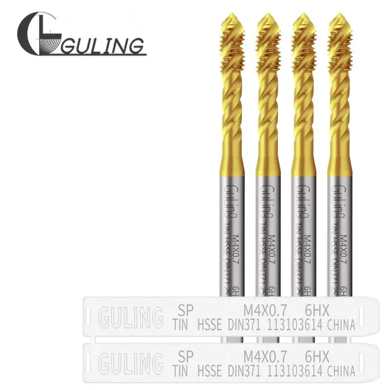 Imagem -06 - Guling-torneira Canelada Espiral Padrão Parafuso de Máquina Torneiras de Rosca Hsse-m35 Din 371 376 m2 M2.5 m3 m4 m5 m6 m8 M10 M12 M14 M16 1pc