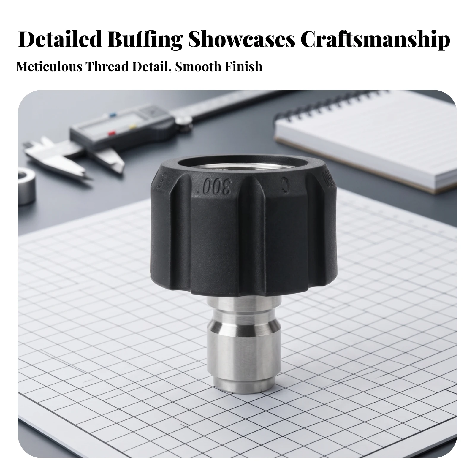 3/8 Quick-Connect Fitting Double Sealing Rings Quick-Connect Hose Adapter 3/8 Inch Hose Adapter Stainless Steel