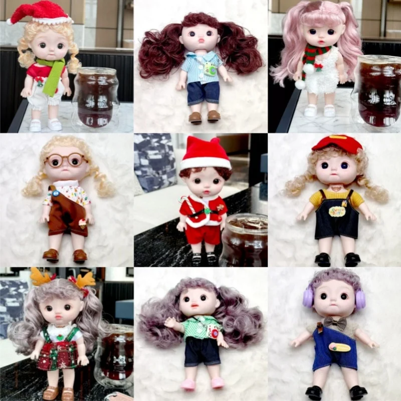 

Authentic In Stock New 8-Inch Cute Dress Up Doll Simulation Little Girl Can Sing Doll Princess Doll Playhouse Toy Blind Box