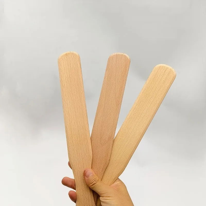 Pottery Arc Grooved Ribbed Wooden Utensils Extended Wooden Clay Clapper Board Multifunction Figurine Clay Molding Pottery Tools