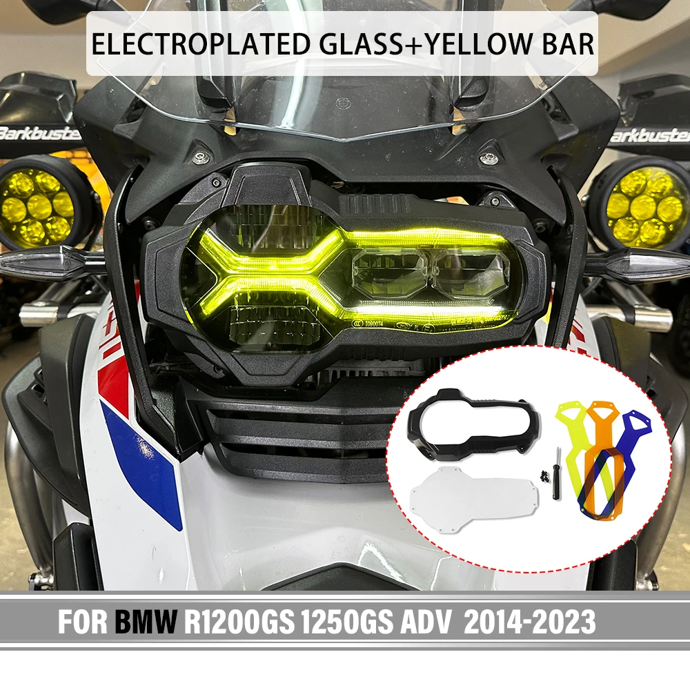 

NEW Motorcycle Headlight Protector For BMW R1200GS GSA R1250GS LC Adventure 2014-2024 2023 2022 With 2 Colours Fluorescent Cover