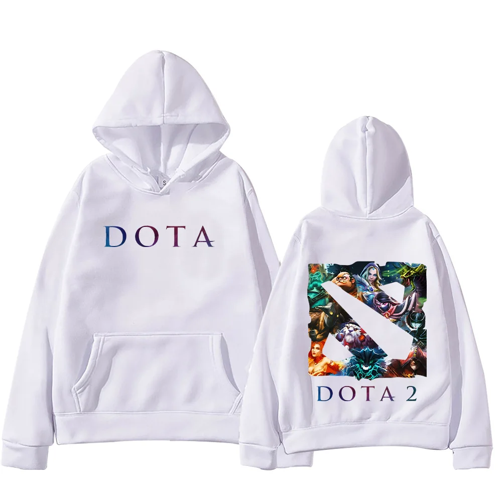 Dota 2 Heroe Logo Hoodies Heren High Street Sweatshirts Dames Harajuku Casual Kleding met Capuchon Lange Mouw Losse Trui