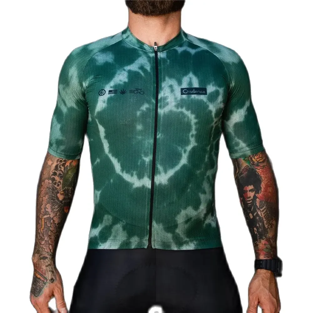 

Cadans 2021 Wielertrui Mens Korte Mouw Desing Ademend Polyester Quick Dry Fiets Kleding Replica Maillot Ciclismo