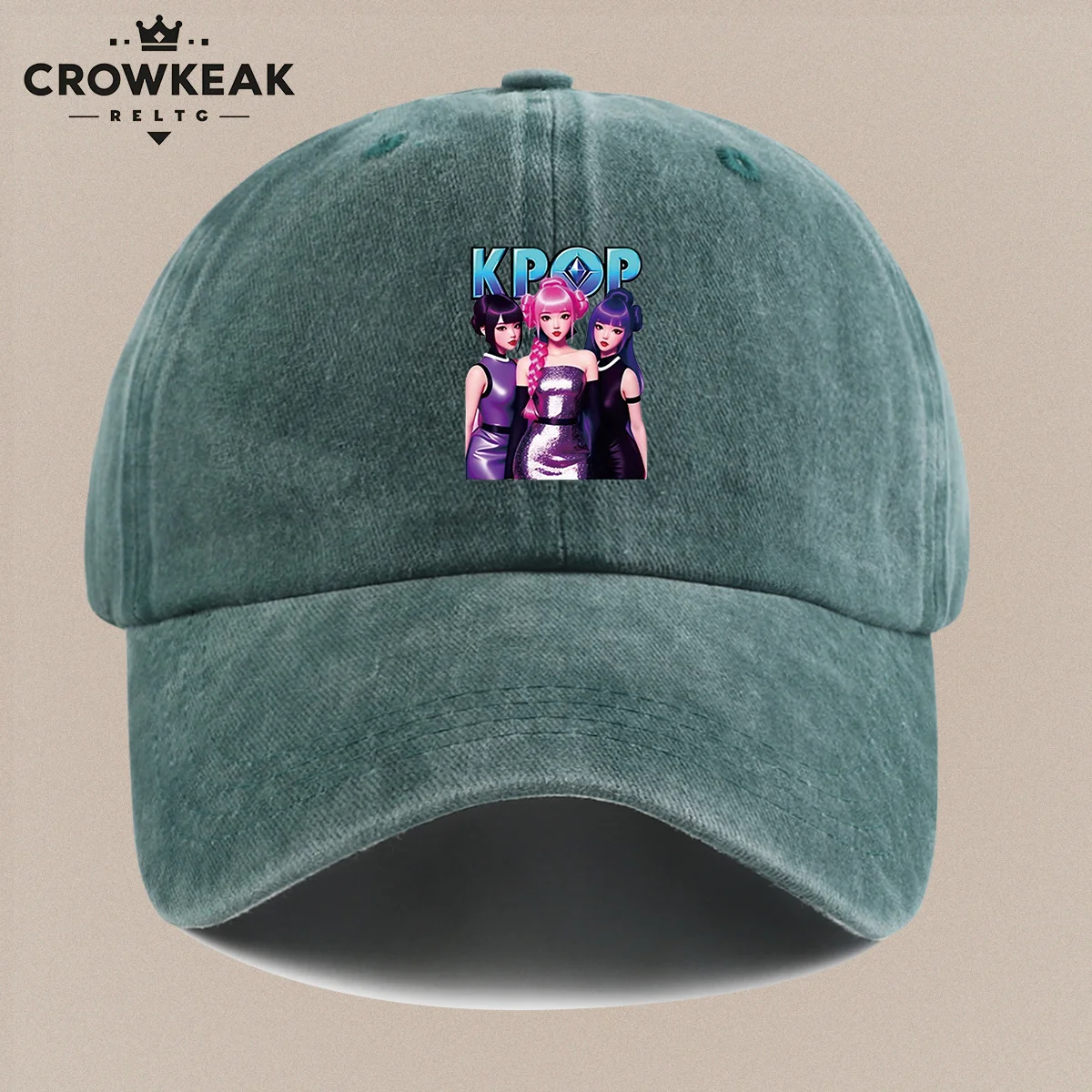 1pc K-POP Themed Group Character Print Baseball Cap, Fashionable And Trendy Sun Hat, Cool And Eye-Catching, Unisex Baseball Cap,