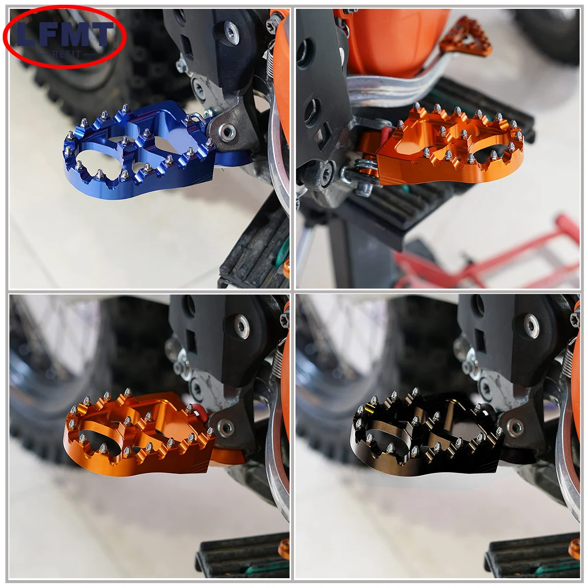 Pedales de reposapiés alargados CNC para motocicleta, clavija para KTM 690-1290 Adventure SMC/R/S Supermoto 2004-2023 SX EXC XCW XCF XC 65-530