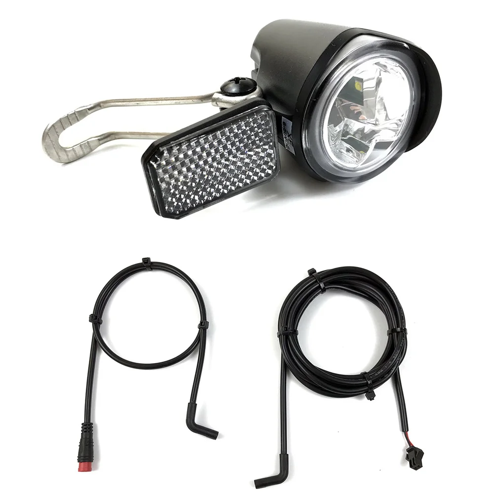 Car Light Headlight 6-60V LED for durable for ebike Electric Bicycle Lamp 6-60V Black High-quality Car Light Headlight