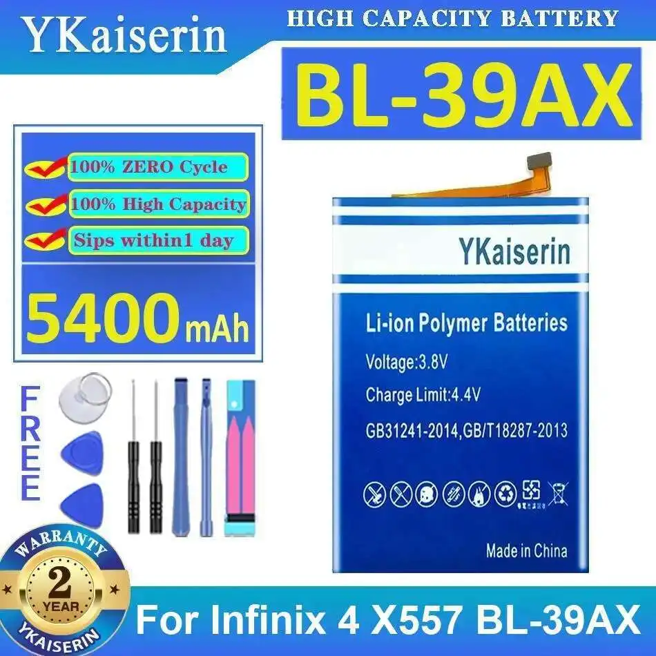 

Mobile Phone Battery For Infinix 4 X557 BL-39AX 5400Mah Safe