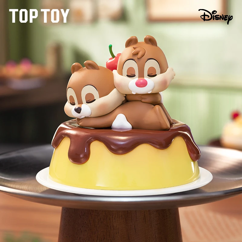 Disney Chip Dale Anime Blind Box Toy Dessert Adventure Series Model Ornament Toys Cute Good Friend Birthday Gifts