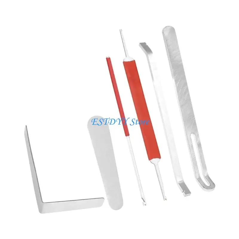 

G6DE Профессиональный набор для обслуживания инструментов, удобный инструмент для ремонта, металлическая текстура для кларнета,