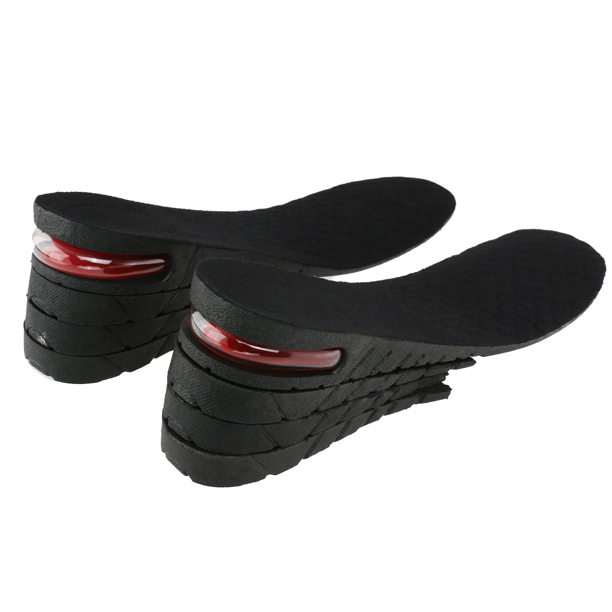 

1 Pair 8Cm Four-Layer Invisible Increased Insole Unisex Breathable Shoe Pad Elevator Heel Insert Anti Slip Sole Foot
