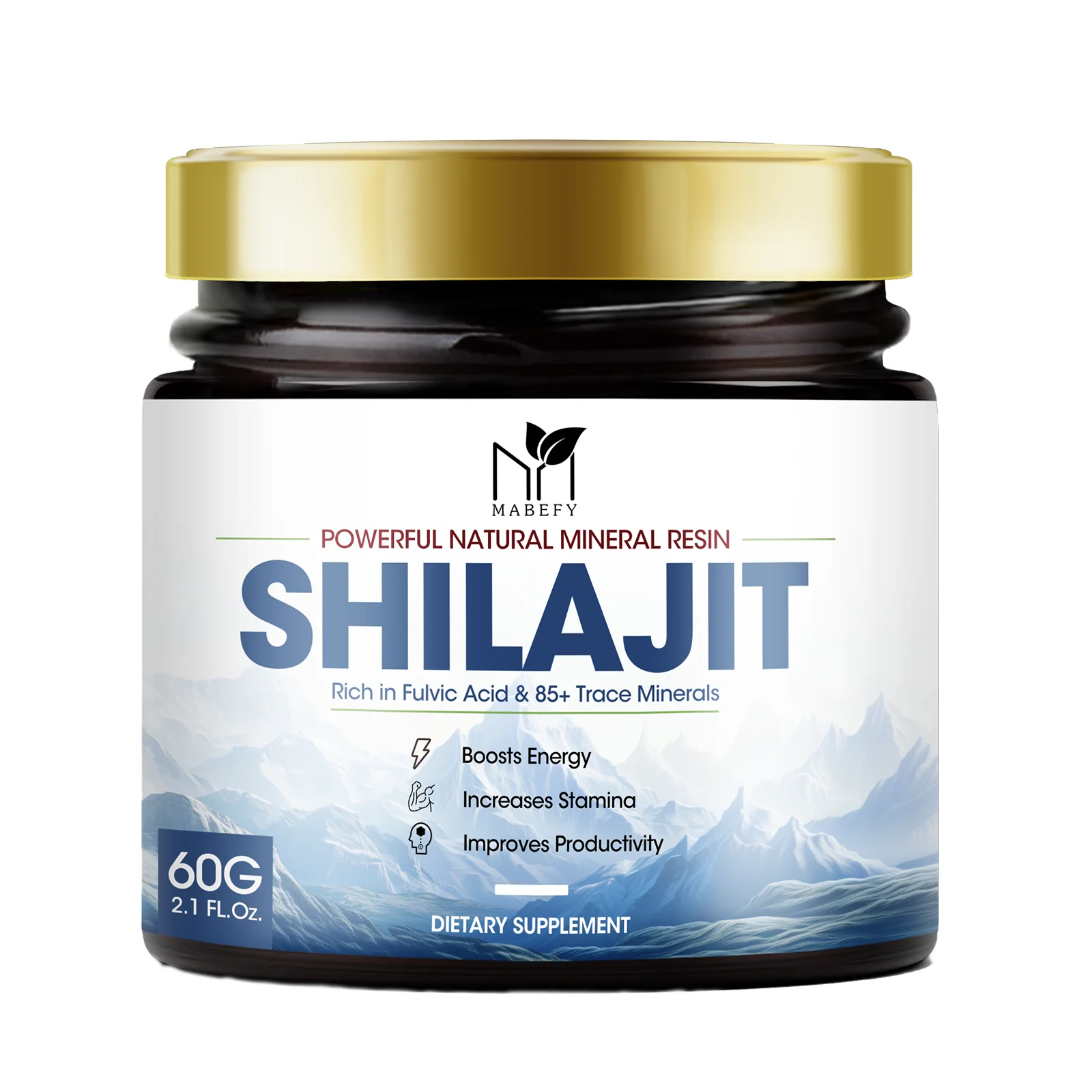 Shilajit Pure Himalayan Organic Resin - Gold Grade Shilajit Resin with Fulvic Acid & 85+ Trace Minerals Complex for Energy