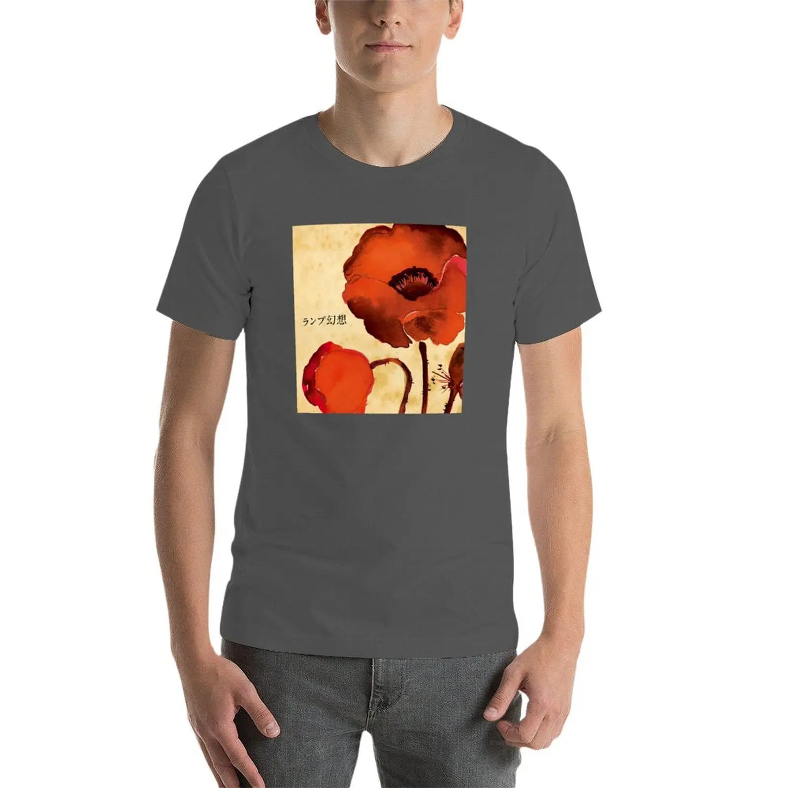 جينسو - تي شيرت بشريط مصباح تي شيرت رجالي عادي تي شيرت قطني #4