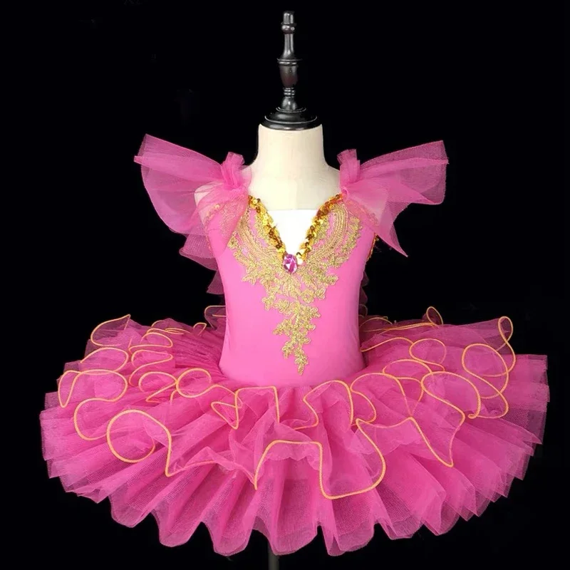 Tenues de ballet pour filles enfants costumes de cosplay enfant en bas âge ballerine tutu robe de danse enfants costumes de danse du lac des cygnes vêtements }