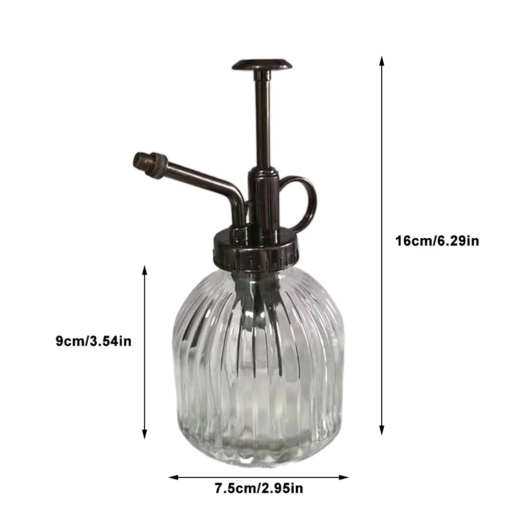 Vintage Color Glass Watering Can Portable Pressure Garden Spray Bottle Kettle Plant Watering Can Small Garden Tools Supplies