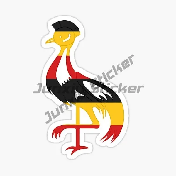 أوغندا UG العلم خريطة شعار ملصق شاحنة نافذة السيارة دراجة نارية دراجة فان الزجاج خوذة سباق العربة على الطرق الوعرة ملصق مائي للتخصيص