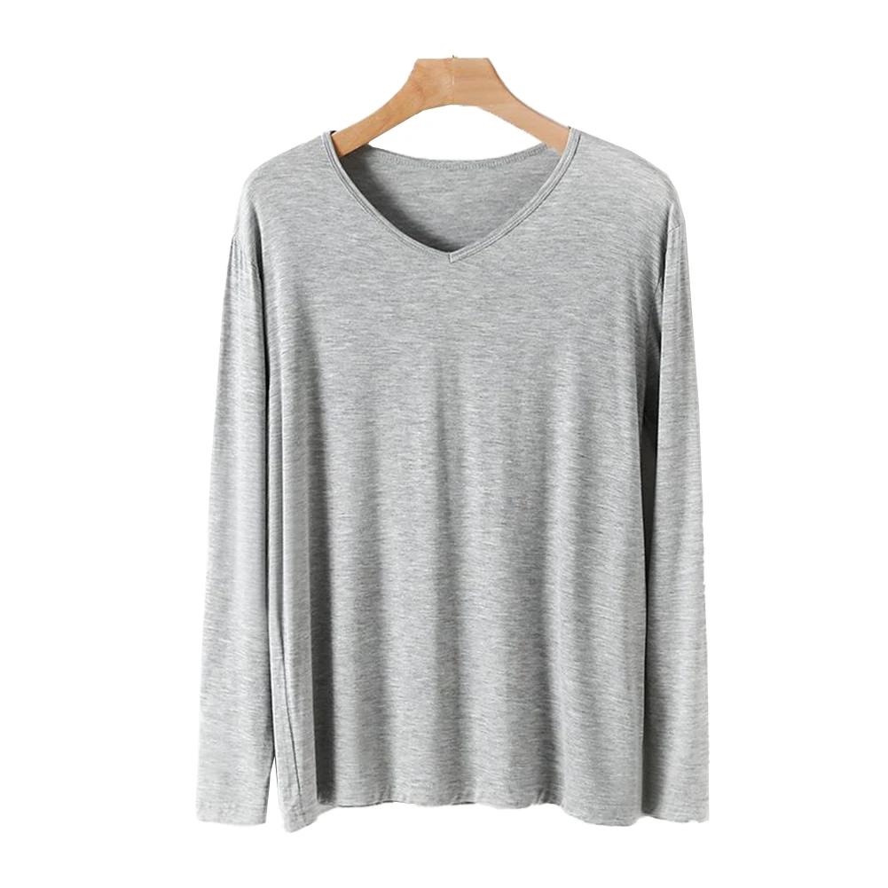 Top T-Shirt Daily Long Sleeve Mens Shirt Pullover Slim Soft Sweatshirt Tee All Seasons Casual Comfortable Comfy