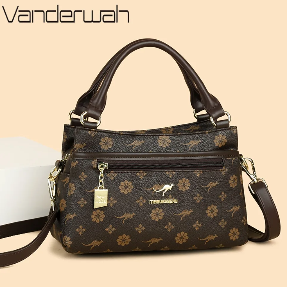 

Luxury Vintage Casual Handbag for Women PU Leather Crossbody Shoulder Bag with Adjustable Strap Suitable for Commuting To Work